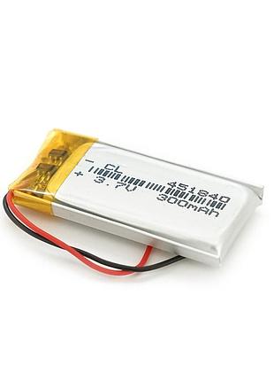Литий-полимерный аккумулятор 4.5*18*40mm 3,7v (li-ion 3.7в 300мач)