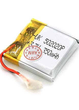 Литий-полимерный аккумулятор 5*20*20mm (li-ion 3.7в 350мач)