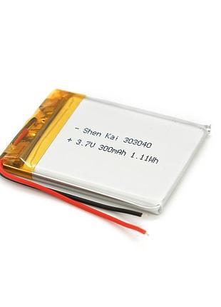 Литий-полимерный аккумулятор 3*30*40mm (li-ion 3.7в 300мач)