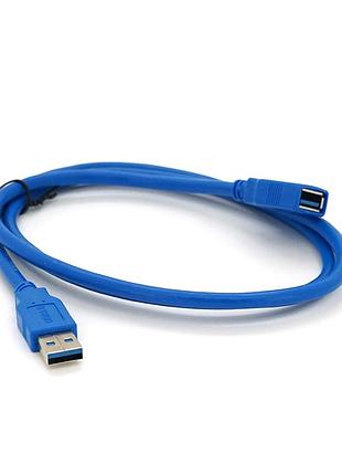 Подовжувач usb 3.0 am/af, 1.0m, blue, пакет
