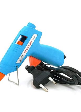 Клеевой пистолет с питанием от 220v zd-5a, клей диаметром-7мм, 20w, red/gray, blister