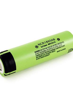 Акумулятор 18650 li-ion panasonic ncr18650b, 1500mah, 6.8a, 4.2/3.6/2.5v, green (tip top), oem