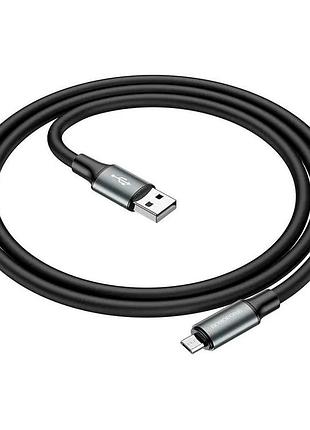Кабель borofone bx82, usb-micro, 2.4a, довжина 1м, black, box