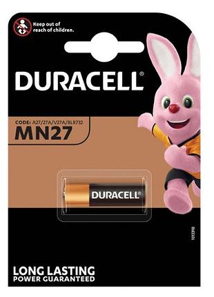 Батарейка лужна duracell mn27 bln, 1шт в блістері, ціна за блістер