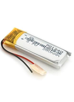 Литий-полимерный аккумулятор 7*20*20mm (li-ion 3.7в 200мач)