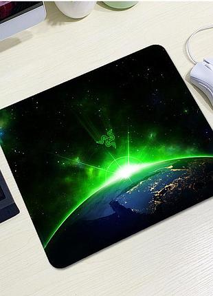 Коврик 200*240 тканевый razer 15, толщина 2 мм, цвет black/green, пакет