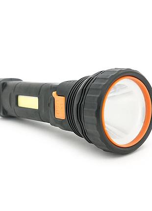 Фонарик ручной wst-01, 3w. osl+cob. 3+1 режим, встроенный аккумулятор, ip40. 210х88х45. box
