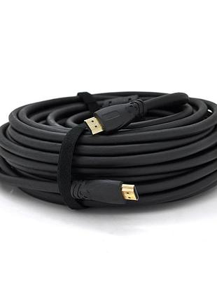 Кабель ritar premium pl-hd347 hdmi-hdmi 19+1, ultra hd 4kx2k, 2160p, 5.0m, v2,0, od-6.0mm, с фильтром, круглый black, коннектор