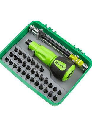 Набор отверток bakku bk-3034 (ручка + 34насадок), box