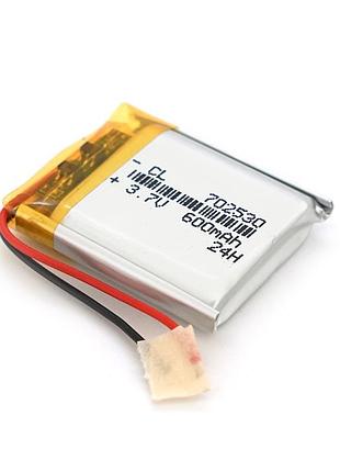 Литий-полимерный аккумулятор 7*25*30mm (li-ion 3.7в 600мач)
