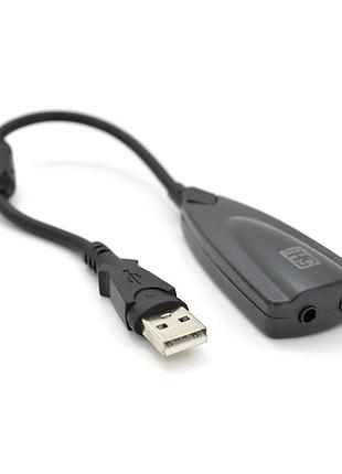 Контролер usb-sound card (7.1) 3d sound (windows 7 ready), 20см кабель з ферритом, blister q250