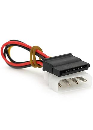 Перехідник живлення sata=>4pin, 0.2m, пакет