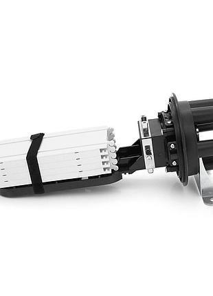 Муфта оптична merlion ml-op-f103h-96c, герметична, 5 вводів, до 4-х касет, до 96 зварок, матеріал pp
