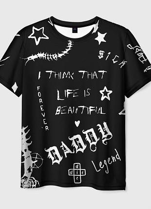 Футболка 3d «life is beautiful»