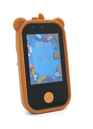 Дитячий фотоапарат q13, 2 камери, mp3-плеєр, інтегровані ігри, екран ips 2,8-дюйма, type-c, brown, box