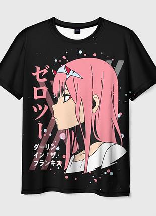 Футболка 3d darling in the franxx zero two