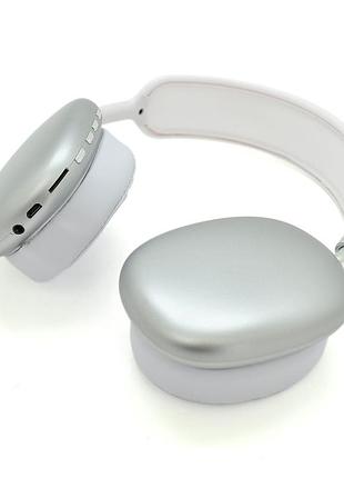 Бездротові навушники bluetooth macaron p9, silver