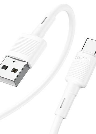 Кабель hoco x83, type-c-usb, 3a, white, довжина 1м, box