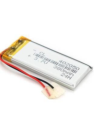 Литий-полимерный аккумулятор 4*20*50mm (li-ion 3.7в 380мач)