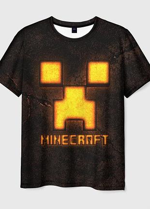 Футболка 3d «minecraft lava»