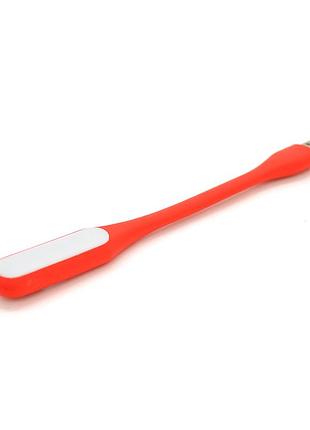 Фонарик гибкий led usb, red, oem