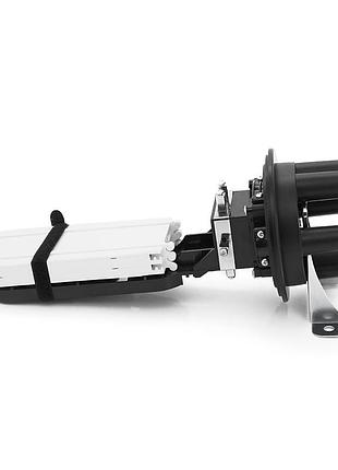 Муфта оптична merlion ml-op-f103h-48c, герметична, 5 вводів, до 4-х касет, до 48 зварок, матеріал pp