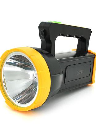 Фонарь поисковый xo-yh03, 1led, 5w, 3 направления, 18650/1500mah, type-c, black/yellow, ip65, 200х100х140мм, q22