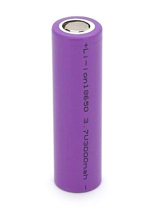 Акумулятор li-ion 18650 3000mah 3.7v, purple, 2 шт. в упаковці, ціна за 1 шт