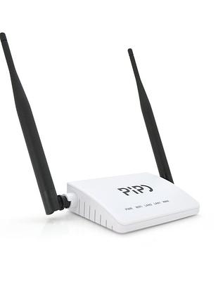 Бездротовий wi-fi router pipo pp325 300mbps з двома антенами 2 * 5dbi, box