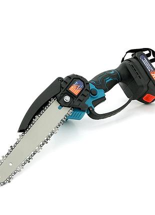 Акумуляторна ланцюгова пилка chain saw 8*, 24v, зарядне+ 2 аккумулятори, вох