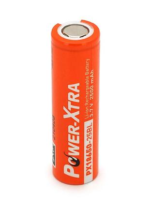 Акумулятор li-ion power-xtra 18650 2500mah 3.7v, orange