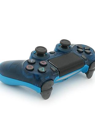 Геймпад brazzers бездротовий для ps4 wireless dualshock 4, роз'єм для навушників, led light bar, dark-blue, 3.7v, 600mah,