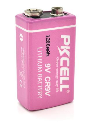 Батарейка літій-оксид-магнієва pkcell limno2, cr9v 1200mah 9v, oem q36/144