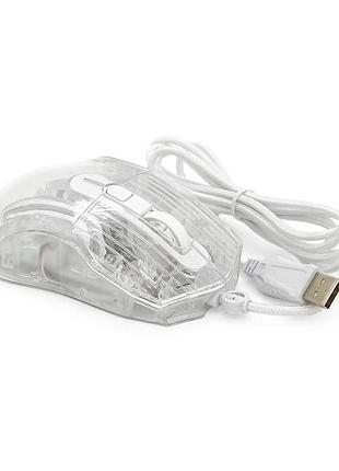 Миша провідна jedel gm1400, 6 кнопок, 1000/2400/3200/4800/6400/7200dpi, кабель 1,5 м. rgb підсвічування. 128х77х40 мм.
