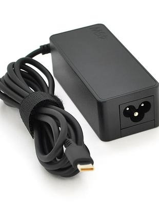 Блок живлення merlion для ноутбука lenovo 45w штекер type-c, довжина 0,9м + кабель живлення