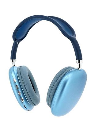 Бездротові навушники bluetooth macaron p9, blue