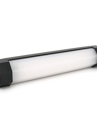 Лампа для кемпинга luxceo p200rgb, 6w, 12 режимов, пульт, корпус-пластик+металл, водостойкий, ip44, встроенный аккум 4000mah, usb