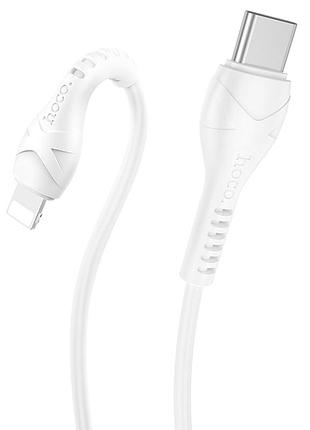 Кабель hoco x37, type-c-lighting, 2.4a, white, довжина 1м, box