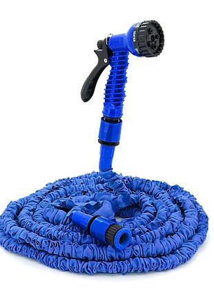 Шланг садовый 7.5-22,5м/75ft + распылитель, насадка на кран, blue/green, box
