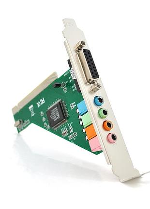 Звукова карта pci - 4ch (c-media 8738), 3d 4.1, windows 98 / windows2000 / xp / nt win7 32/64, box