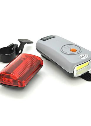 Ліхтарик bailong велосипедний bl-908, 5 led, живлення 3 * 1.5 "ааа", box