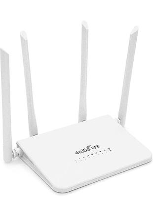 Бездротовий маршрутизатор cpe r103 4g/5g, бездротова передача, 300mbps 5v, 2a (sim-карта)