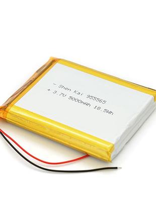 Литий-полимерный аккумулятор 9.5* 55*65mm (li-ion 3.7в 5000ма · ч)