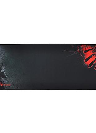 Коврик 300 * 800 тканевой bloody handprint с боковой прошивкой, толщина 3 мм, цвет black / red, пакет