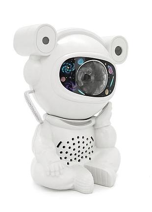 Ночник-проектор yt730 астронавт+ bluetooth колонка, пульт, кабель usb, white, box