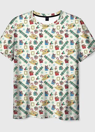 Футболка 3d «friends.новогодний» unisex