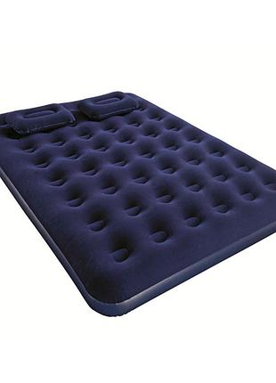 Надувной матрас bestway-рavillo с двумя подушками и насосом, 203х152х22см, blue. box