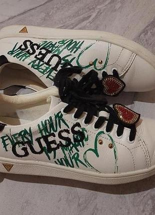 Guess кеды, кроссовки кожа натуральная