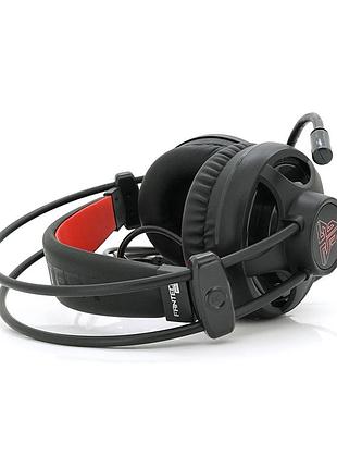 Ігрові навушники з мікрофоном fantech hg13, black, usb підсвічування, color box (226 * 205 * 114) 0,48кг
