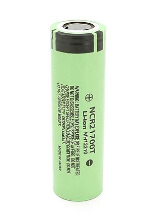 Акумулятор 21700 li-ion ncr 21700t, 5000mah,3.7v-4.2v, green, 2 шт. в упаковці, ціна за 1 шт